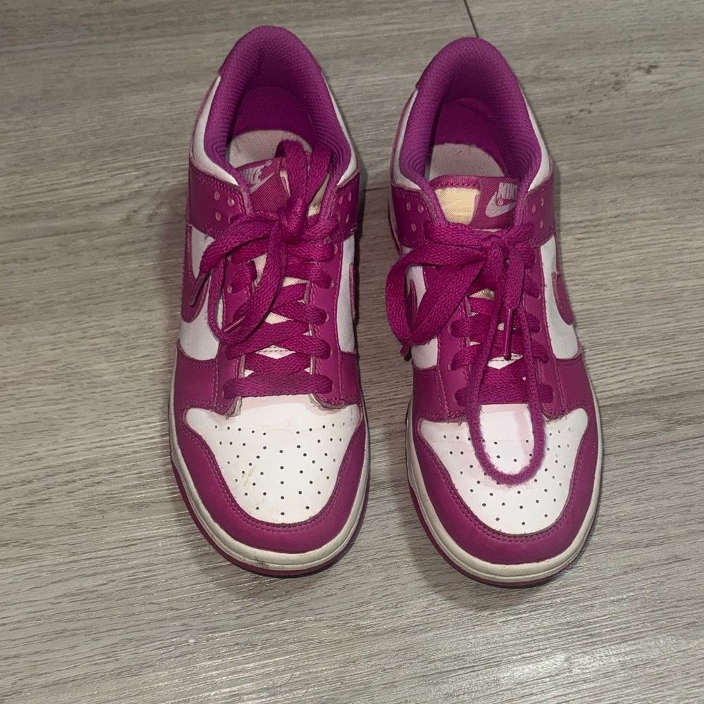 Nike Fuchsia and White Athletic Shoes